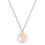 NOUMANDA Fashion Africa Map Necklace Cut Copper Hollow Round Pendant Jewelry NOUMANDA Fashion Africa Map Necklace Cut Copper Hollow Round Pendant Jewelry