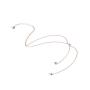 Yfe Back Necklace Pearl Backdrop Necklace Body Chain Jewelry for Women and Girls Bridal Jewelry(Gold)