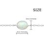 AUBE JEWELRY Hypoallergenic 925 Sterling Silver Trendy and Dainty Oval Shaped Opal Bracelet for Women
