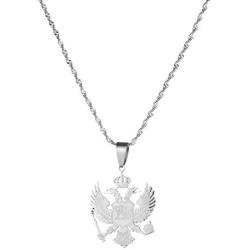 Stainless Steel Montenegro Pendant Necklace for Women Trendy Montenegro Eagle Jewelry