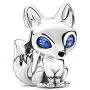 PANDORA Blue-Eyed Fox, Blue Crystal & Black Enamel 925 Sterling Silver Charm - 799096C01