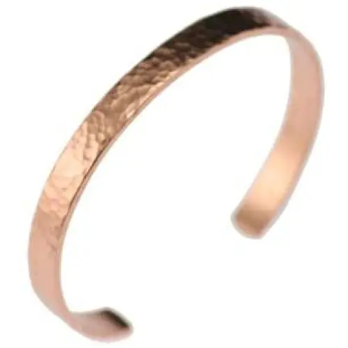 Hammered Copper Cuff Bracelet Durable Copper - Lightweight - 100% Uncoated Solid Copper