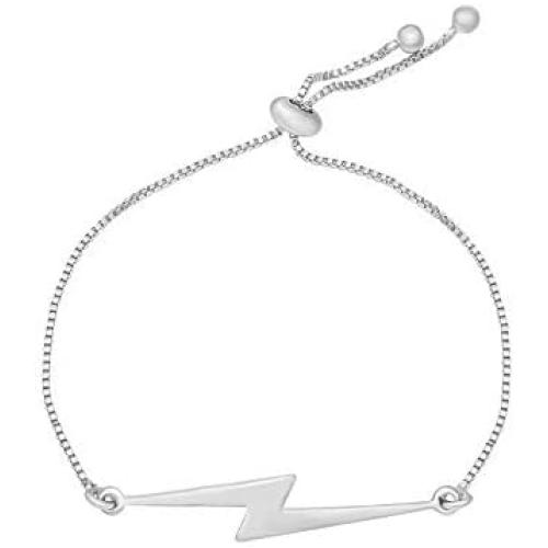 MANZHEN 3 Colors Simple Charm Lightning Bolt Adjustable Bracelet Weather Jewelry