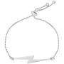 MANZHEN 3 Colors Simple Charm Lightning Bolt Adjustable Bracelet Weather Jewelry