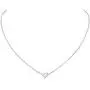 ChicSilver Customizable Tiny Hear/Star/Moon/Dot/Triangle Pendant Necklace,925 Sterling Silver Dainty Personalized Heart Choker Necklace Gift for Women, Silver/Gold/Rose Gold(with Gift Box)