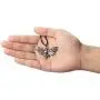 HAQUIL Skull Jewelry Alloy Skull Deaths-Head Hawkmoth Pendant Necklace with Leather Cord for Women and Girls, 19.8'' HAQUIL Skull Jewelry Alloy Skull Deaths-Head Hawkmoth Pendant Necklace with Leather Cord for Women and Girls, 19.8''