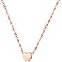 Hipunk Tiny Small Necklace Womenm 316L Stainless Steel Minimalist Dainty Music/Heart/Triangle/Pentagon/Hexagon Pendant Polished Birthday Jewelry
