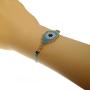 GOOKEY Adjustable Evil Eye Bracelet for Women - Good Luck Amulet Jewelry Handmade Bracelet Charm Bangle Protection Bracelet, The Great Gift for Women