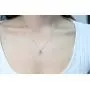 Gin & Grace 10K White Gold Natural Diamond & Pear Cut Genuine Aquamarine Pendant Necklace for Women Gin & Grace 10K White Gold Natural Diamond & Pear Cut Genuine Aquamarine Pendant Necklace for Women