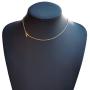 Glimmerst Sideways Initial Necklace, 18K Gold Plated Stainless Steel Mini Letter Choker Necklace Personalized Name Necklace for Women