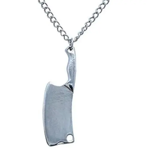 Ailiessy Kitchen Knife Shape Necklace Choker Punk Goth Black Stainless Steel Knifves Pendant Necklace Hip Hop Jewelry Gifts for a Chef Ailiessy Kitchen Knife Shape Necklace Choker Punk Goth Black Stainless Steel Knifves Pendant Necklace Hip Hop Jewelry Gifts for a Chef