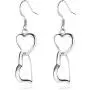 coadipress Double Love Heart Layered Earrings for Girls Elegant Silver Gold Plated Dangle Drop Hooks Earrings Jewelry Birthday Gifts for Women Girlfriend coadipress Double Love Heart Layered Earrings for Girls Elegant Silver Gold Plated Dangle Drop Hooks Earrings Jewelry Birthday Gifts for Women Girlfriend