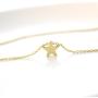 Fettero Tiny Gold Star Choker Necklace 14K Gold Filled Charm Small Star Pendant Necklaces Jewelry for Women