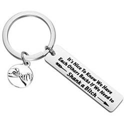 MAOFAED Funny Friend Gift Friendship Keychain BFF Gift Girlfriend Gift Coworker Gift Colleague Gift Gift for Her