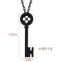 Metal Coraline Black Key Necklace- Coraline cosplay Necklace for women-Coraline Costume jewelry gift