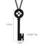 Metal Coraline Black Key Necklace- Coraline cosplay Necklace for women-Coraline Costume jewelry gift Metal Coraline Black Key Necklace- Coraline cosplay Necklace for women-Coraline Costume jewelry gift