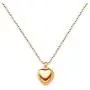 Christmas Gift MVCOLEDY Jewelry 18 K gold Plated Stainless Steel Mini Peach Heart of Gold Necklace, Dainty Minimalist Necklace for women,Gift for Mom.