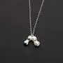 CENWA Pearl Peanut Pendant Necklace Mom of Twins Necklace Mother Daughter Jewelry Mommy to Be Twin Mom Gift Valentines Day Gifts