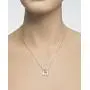 Stera Jewelry Sterling Silver Necklace Made with Swarovski Bermuda Blue or AB Square Crystal Pendant Stera Jewelry Sterling Silver Necklace Made with Swarovski Bermuda Blue or AB Square Crystal Pendant