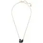 SWAROVSKI Womens Iconic Swan Jewelry Collection, Rose Gold Finish, Black Crystals