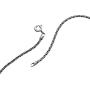 Wellme Sterling Silver 1mm/1.5mm Solid 925 Twister Rope Vintage Chain - Thailand Crafted Necklace - Thin and Strong 18 20 22 24