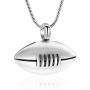 Cremation Jewelry - Rugby Pendant Necklace Men Jewelry Fashion Wheat Chain American Style Football Pendant