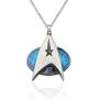 FAADBUK Star Trek Inspired Jewelry Star Trek Movie Inspired Necklace Star Trek Fans Gift Trek Movie Inspired Keychain Star Trek Star Trek Logo Necklace