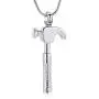 mingkejw Cremation Jewelry for Ashes Hammer Urn Necklaces for Ashes for Men Stainless Steel Keepsake Memorial Jewelry for Human mingkejw Cremation Jewelry for Ashes Hammer Urn Necklaces for Ashes for Men Stainless Steel Keepsake Memorial Jewelry for Human
