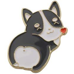 CENWA Corgi Dog Pin Enamel Brooch Lapel Puppy Pet Jewelry Dog Mom Gift Corgi Butt Pin Cute Dog Enamel Pin Brooch Puppy Gift