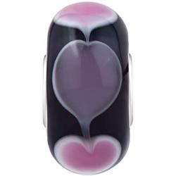 CharmSStory 925 Sterling Silver Heart Glass Charms Bead For Bracelets
