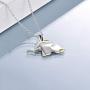 VENACOLY Elephant Necklace Sterling Silver Origami Animal Necklace Elephant Jewelry Gifts for Women Men