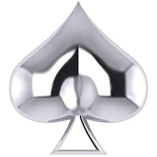 Adastra Jewelry Spade Tooth Charm 925 Sterling Silver