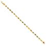 The World Jewelry Center 14k Yellow Gold Mixed Color Evil Eye Bracelet - 7''