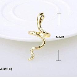 2Pcs Snake veiny Rings Punk Hiphop Style Smooth and Textured Adjustable Serpent Ring Animal Jewelry for Women Girls