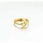 Ladies Double Heart Ring 14k Gold Plated Adjustable Personalized Wedding Engagement Promise Engraved Love Fashion Jewelry Fine Ring Ladies Double Heart Ring 14k Gold Plated Adjustable Personalized Wedding Engagement Promise Engraved Love Fashion Jewelry Fine Ring
