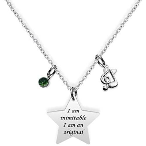 G-Ahora Hamilton Musical Necklace I Am Inimitable I Am an Original Broadway Musical Lyrics Lover Gift Hamilton Quote Jewelry