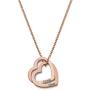 Oak&Luna Love Two Interlocking Hearts Necklace Personalized Engraved Custom Made Jewelry for Her
