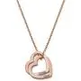Oak&Luna Love Two Interlocking Hearts Necklace Personalized Engraved Custom Made Jewelry for Her Oak&Luna Love Two Interlocking Hearts Necklace Personalized Engraved Custom Made Jewelry for Her