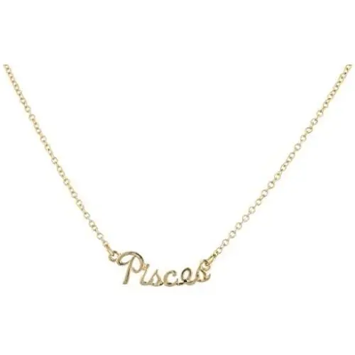 Lux Accessories Girls Silvertone and Goldtone Script Name Horoscope Zodiac Sign Necklace Lux Accessories Girls Silvertone and Goldtone Script Name Horoscope Zodiac Sign Necklace
