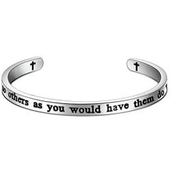 HOLLP Christian Gift Luke 6:31 Bracelet Do to Others as You Would Have Them Do to You Jewelry