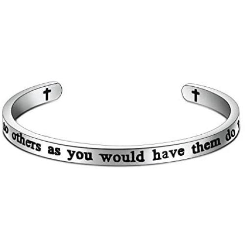 HOLLP Christian Gift Luke 6:31 Bracelet Do to Others as You Would Have Them Do to You Jewelry