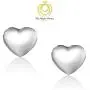 Big Apple Hoops - High Polished Sterling Silver Stylish Hollow Puffed Heart Shaped Stud Earrings Made from Solid 925 Sterling Silver in Rose Gold Polish Fashion Gift for Men, Teens, Women Big Apple Hoops - High Polished Sterling Silver Stylish Hollow Puffed Heart Shaped Stud Earrings Made from Solid 925 Sterling Silver in Rose Gold Polish Fashion Gift for Men, Teens, Women