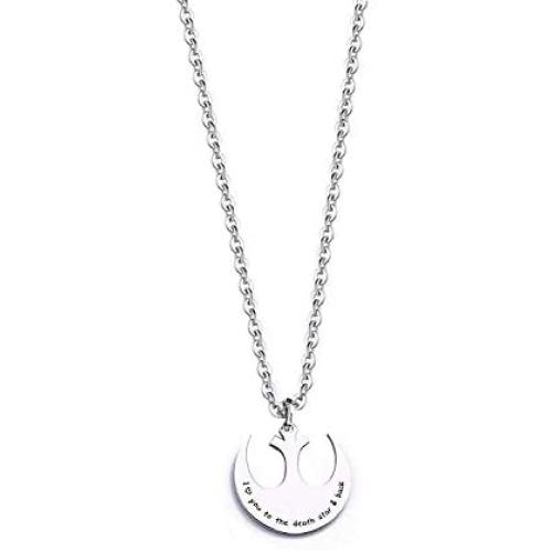 Star Wars I Love You to The Death Star and Back Necklace Keychain Rebel Jewelry Gift for Him
