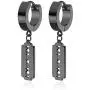 Xusamss Punk Jewelry Body Piercing Stainless Steel Huggie Hoop Earrings Blade Drop Dangle Earrings Xusamss Punk Jewelry Body Piercing Stainless Steel Huggie Hoop Earrings Blade Drop Dangle Earrings