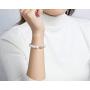 Pearl Bracelets Freshwater Cultured Genuine Pearl Bracelet with Sterling Silver Clasp Pearl Jewelry Gift for Women Girls Bridesmaid 7.1 Inches 6-7mm/7-8mm/8-9mm/9-10mm/10-11mm