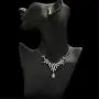 Roseeden Woman Wedding Party CZ Jewelry Bridal Zirconia Necklace and Earrings Set RE8064