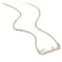 @MintSwag-Yang 14k Gold Plated Stainless Steel Pendant Necklace/Rose Gold Necklace for Women Girls