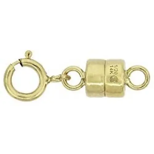 14k Gold-Filled 4 mm Magnetic Clasp Converter for Light Necklaces USA, Square Edge 5.5 mm Spring Ring 14k Gold-Filled 4 mm Magnetic Clasp Converter for Light Necklaces USA, Square Edge 5.5 mm Spring Ring