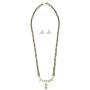 Efulgenz Gold Tone Indian Bollywood Ethnic American Diamond Traditional Mangalsutra Pendant with Chain and Earrings Jewelry for Womens
