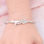 HOLLP Maid of Honor Gift Today My Maid of Honor Forever My Best Friend Cuff Bracelet with Rose Flower Wedding Jewelry Maid of Honor Proposal Gift